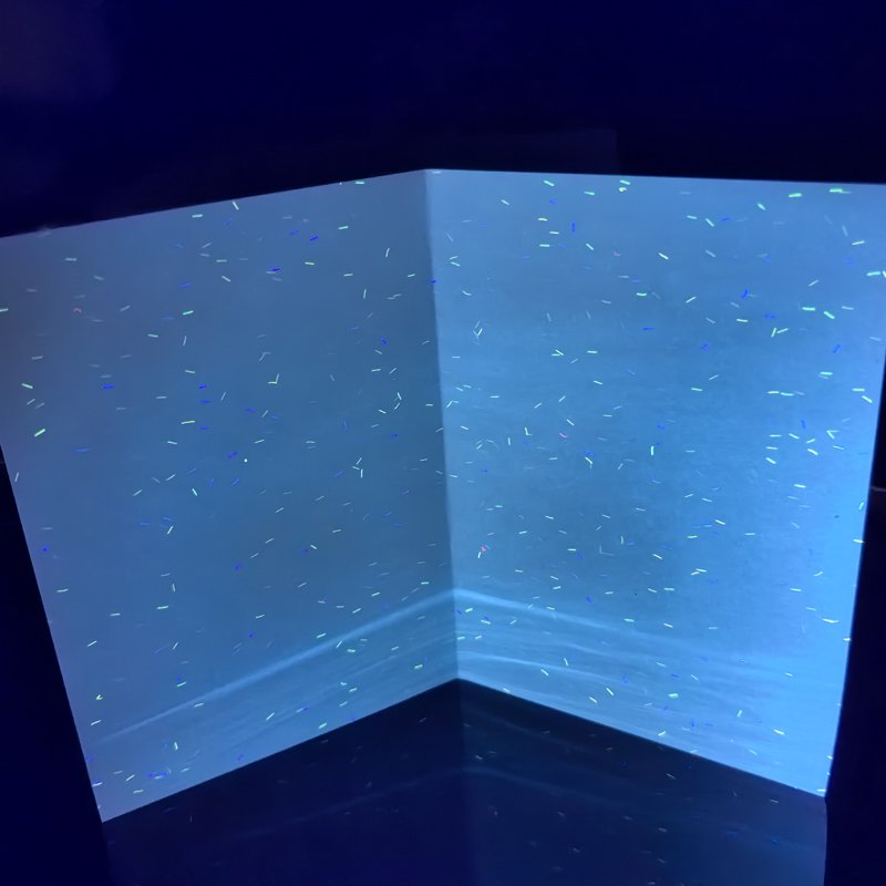 隐形荧光纤维纸